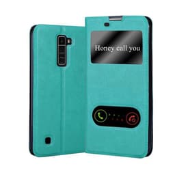 LG K10 2016 lommebokdeksel cover (turkis)
