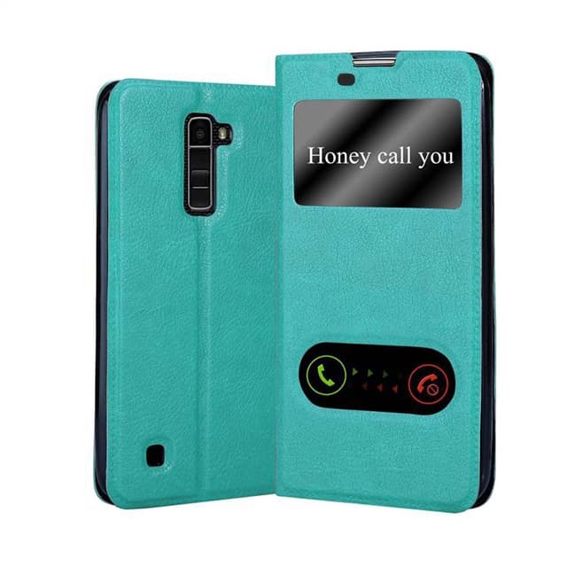 Lompakkokotelo LG K10 2016 Case (Turkoosi)