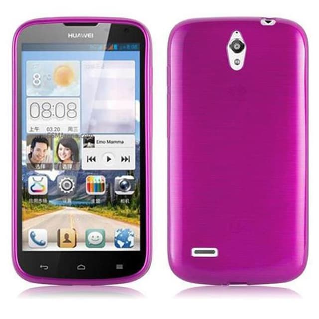 Huawei ASCEND G610 Cover Etui Case (Lyserød)
