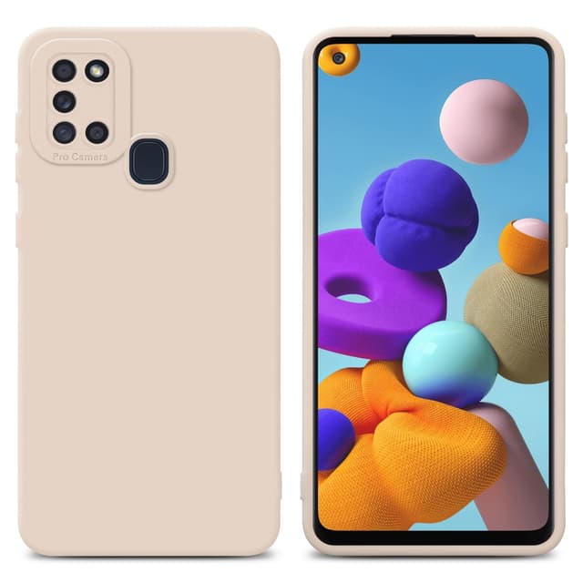 Samsung Galaxy A21s Skal Fodral Case (Rosa)