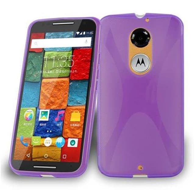 Motorola MOTO X2 Skal Fodral Case (Lila)