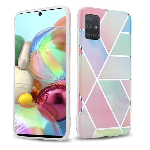 Samsung Galaxy A71 5G Pungetui Cover Case (Lyserød)