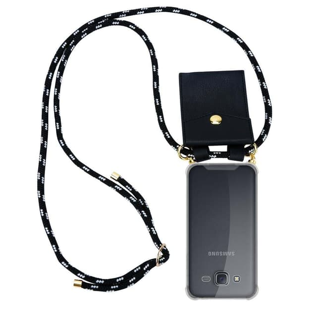 Samsung Galaxy J5 2015 Skal Fodral Kedja (Svart)