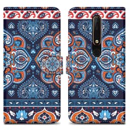 Nokia 6.1 Suojakuori Lompakkokotelo (Sininen)