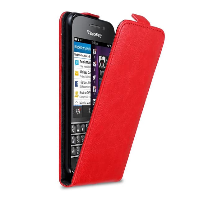 Blackberry Q10 Pungetui Flip Cover (Rød)