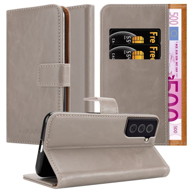 Samsung Galaxy S22 lommebokdeksel etui (brun)