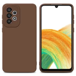 Samsung Galaxy A72 4G / 5G Skal Fodral Case (Brun)