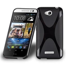 HTC Desire 616 Suojakuori Suojakotelo (Musta)