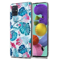 Samsung Galaxy A51 4G / M40s Fodral Skal Blommor (Vit)