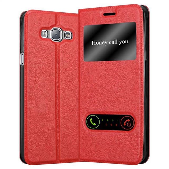 Samsung Galaxy A8 2015 Plånboksfodral Skal (Röd)
