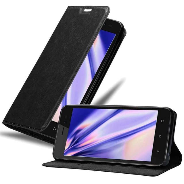WIKO SUNNY 3 Suojakuori Lompakkokotelo (Musta)