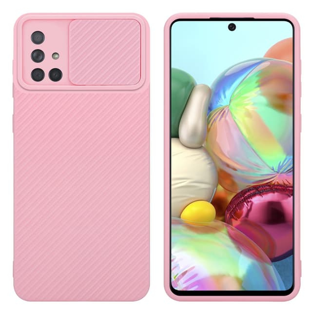 Samsung Galaxy A71 4G Cover Etui Case (Lyserød)