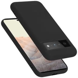 Google PIXEL 6 PRO silikondeksel case (Svart)