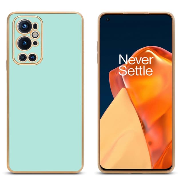 Asuwish Custodia Portafoglio Per OnePlus 9: Pelle Con Carta E Catenina - Marrone