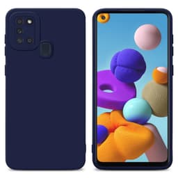 Samsung Galaxy A21s Deksel cover case (blå)