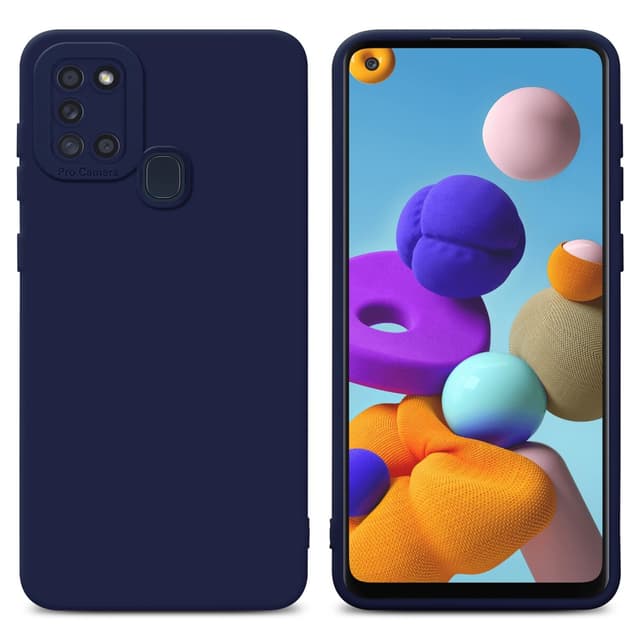 Samsung Galaxy A21s Skal Fodral Case (Blå)