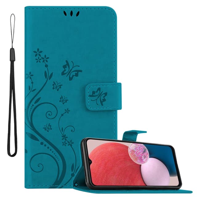 Samsung Galaxy A13 4G Pungetui Cover Case (Blå)