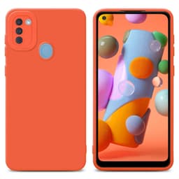 Samsung Galaxy A11 / M11 Deksel cover case (oransje)