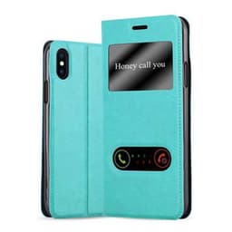 iPhone X / XS lommebokdeksel cover (turkis)