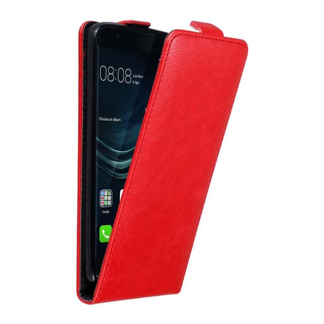 Huawei P9 Pungetui Flip Cover (Rød)