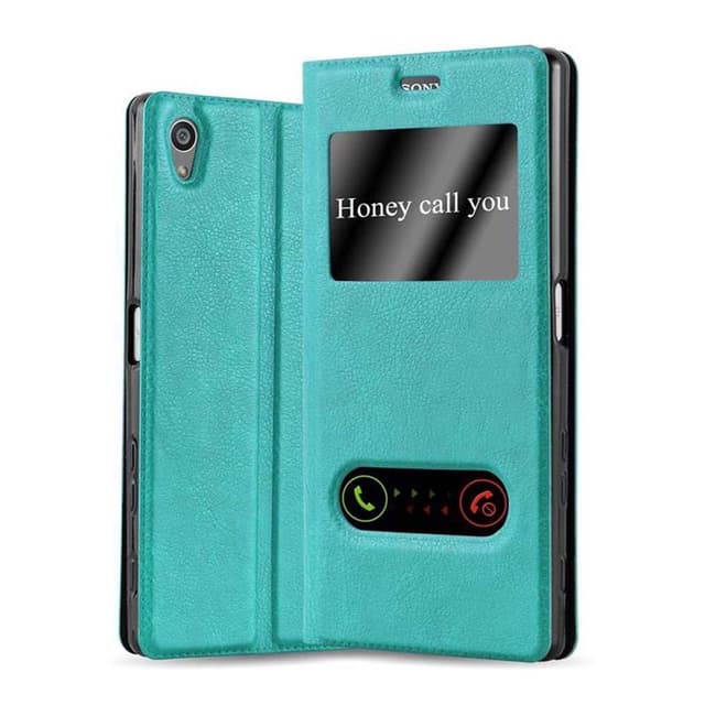 Lompakkokotelo Sony Xperia Z5 PREMIUM Case (Turkoosi)