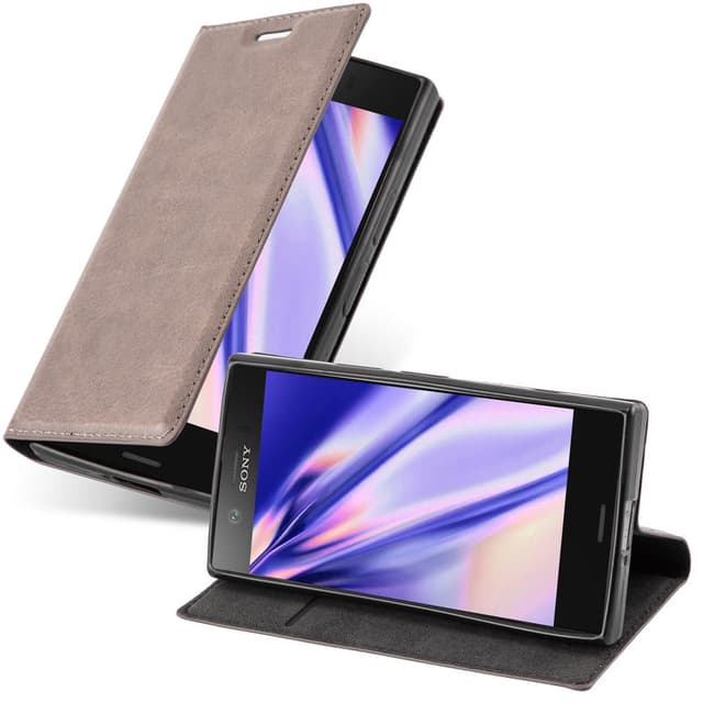 Sony Xperia Z1 COMPACT Skal Fodral Case (Brun)