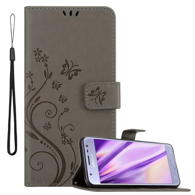 Samsung Galaxy J3 2017 Plånboksfodral Skal (Grå)