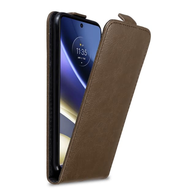 Motorola MOTO G51 5G Pungetui Flip Cover (Brun)