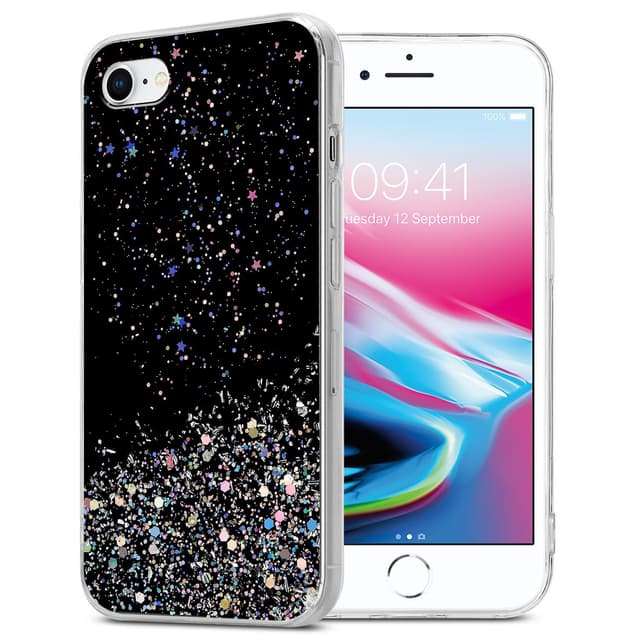 iPhone 7 / 7S / 8 / SE 2020 Skal Fodral Case (Svart)