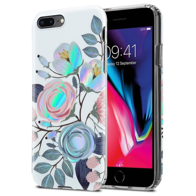 iPhone 7 PLUS / 7S PLUS / 8 PLUS Etui Cover Blomster