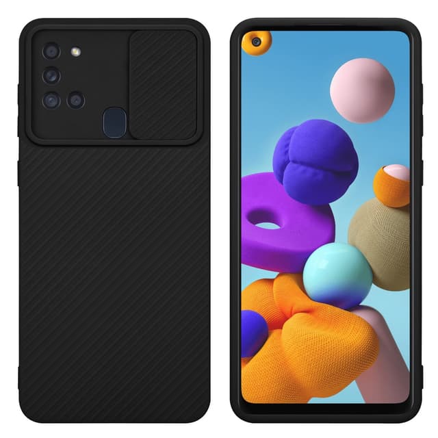 Skal Samsung Galaxy A21s Fodral Case (Svart)