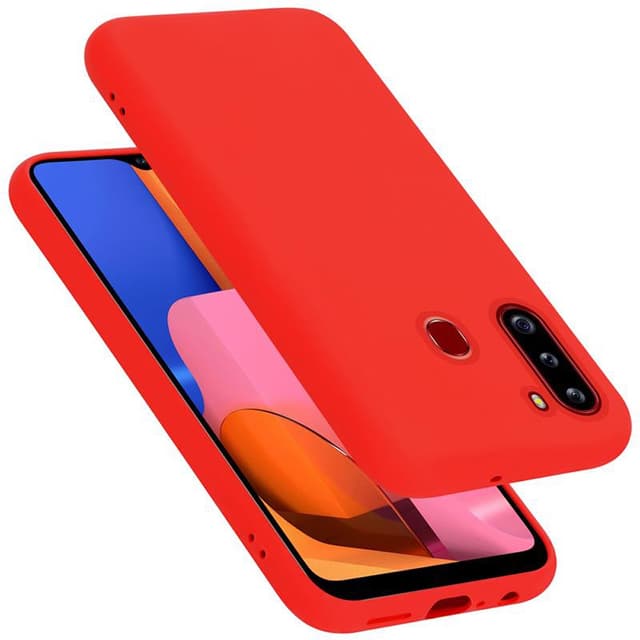 Samsung Galaxy A21 Suojakuori Kotelo (Punainen)