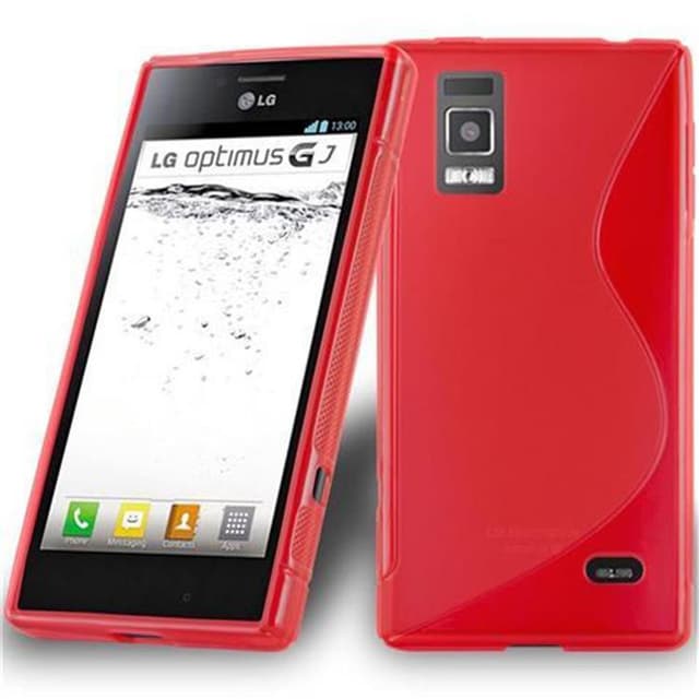 LG OPTIMUS GJ Skal Fodral Case (Röd)