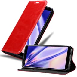 Samsung Galaxy J6 PLUS lommebokdeksel deksel (rød)