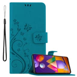 Samsung Galaxy M31s Plånboksfodral Skal (Blå)