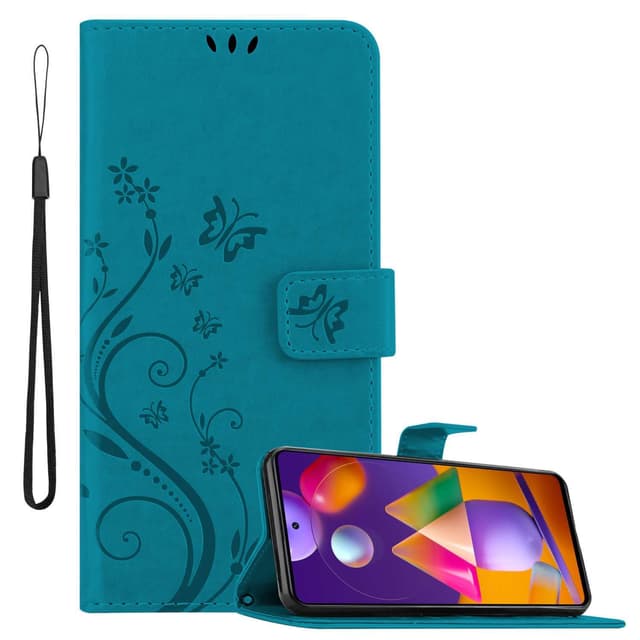 Samsung Galaxy M31s Plånboksfodral Skal (Blå)