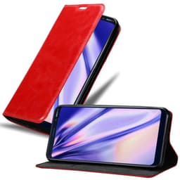 Nokia 9 PureView Suojakuori Lompakkokotelo (Punainen)