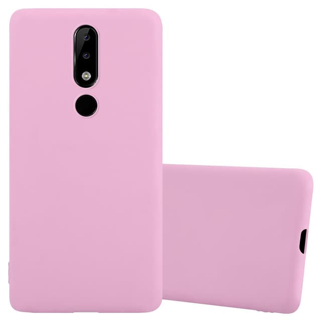 Deksel Nokia 5.1 PLUS / X5 Silikon cover (rosa)