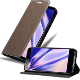 Sony Xperia L3 Suojakuori Lompakkokotelo (Ruskea)