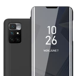 Suojakuori Xiaomi RedMi 10 Lompakkokotelo (Musta)