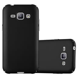Samsung Galaxy J1 2015 Suojakuori Kotelo Cover (Musta)