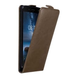 Nokia 8 2017 deksel flip cover (brun)