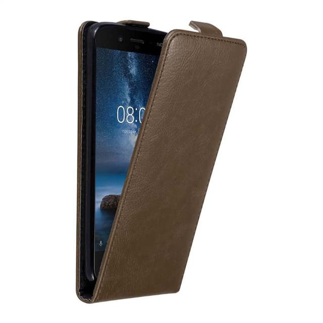 Nokia 8 2017 deksel flip cover (brun)