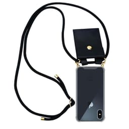 iPhone X / XS Etui Cover Kæde (Sort)