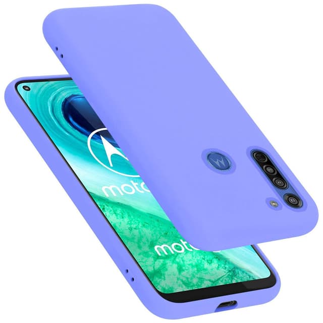 Motorola MOTO G8 Suojakuori Kotelo Case (Violetti)