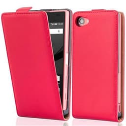 Sony Xperia Z5 COMPACT Flipfodral Skal (Röd)