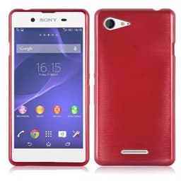 Sony Xperia E3 Suojakuori Suojakotelo (Punainen)