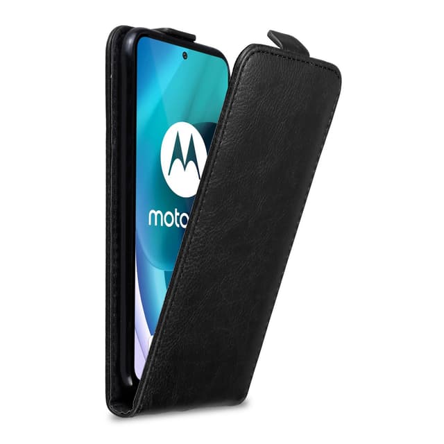 Motorola MOTO G71 5G Suojakuori Lompakkokotelo (Musta)
