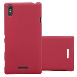 Sony Xperia T3 Hardt Deksel Cover (rød)