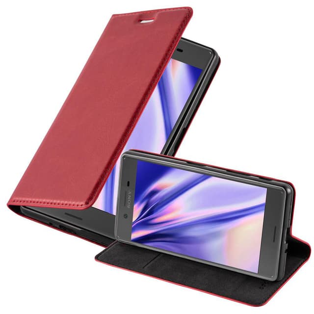 Sony Xperia X Suojakuori Lompakkokotelo (Punainen)